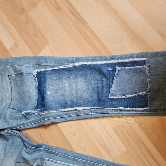 Free People Retro patchwork Denim - Picture 2 of 5